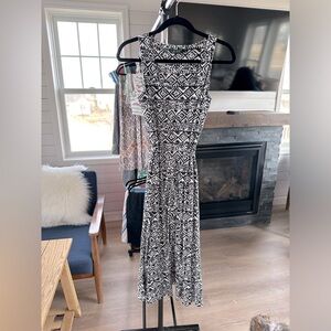 Black and White Patterned Dress